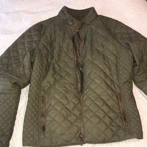 Army green bomber jacket